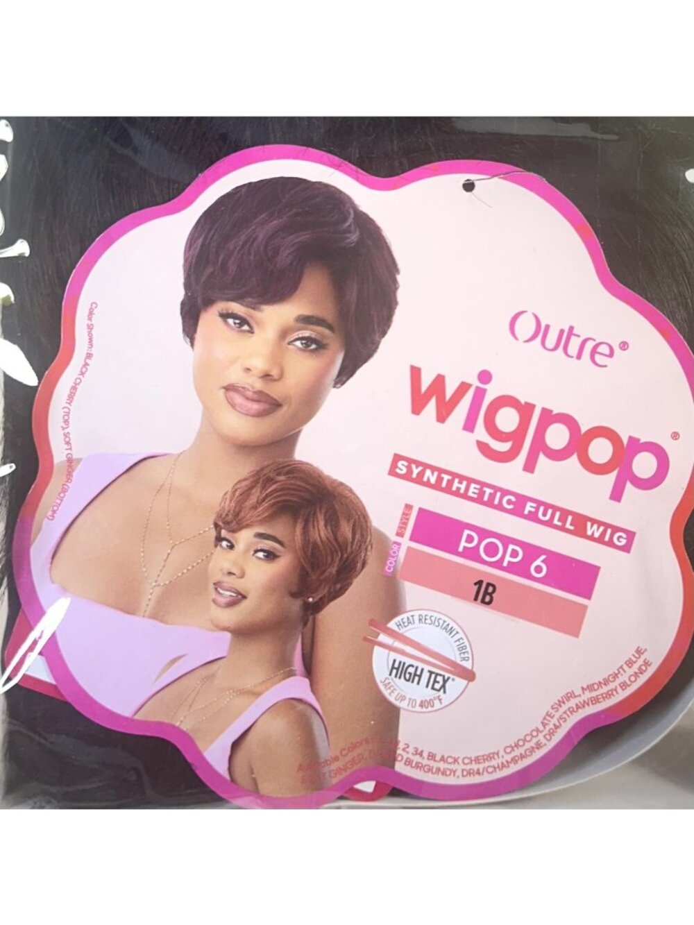 OUTRE Wigpop - Pop 6 1B Synthetic Full Wig Short Style New
